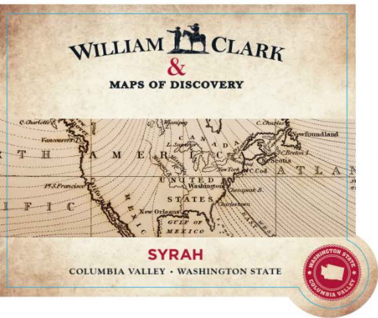 William Clark - Syrah label
