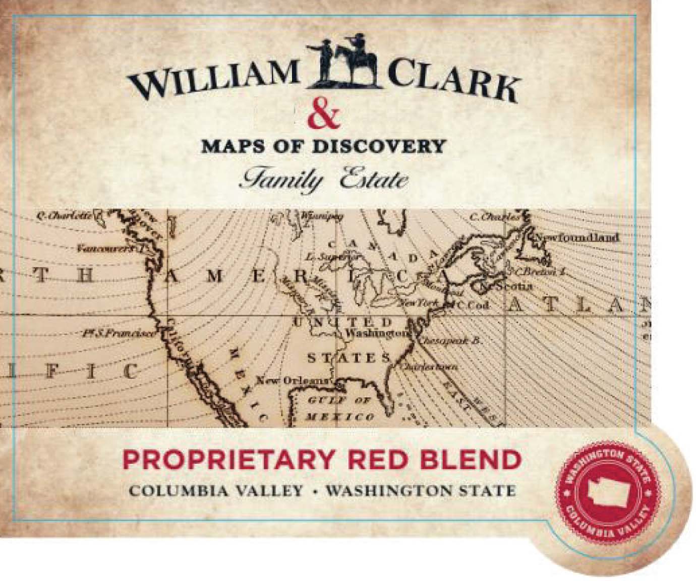 William Clark - Proprietary Red Blend label