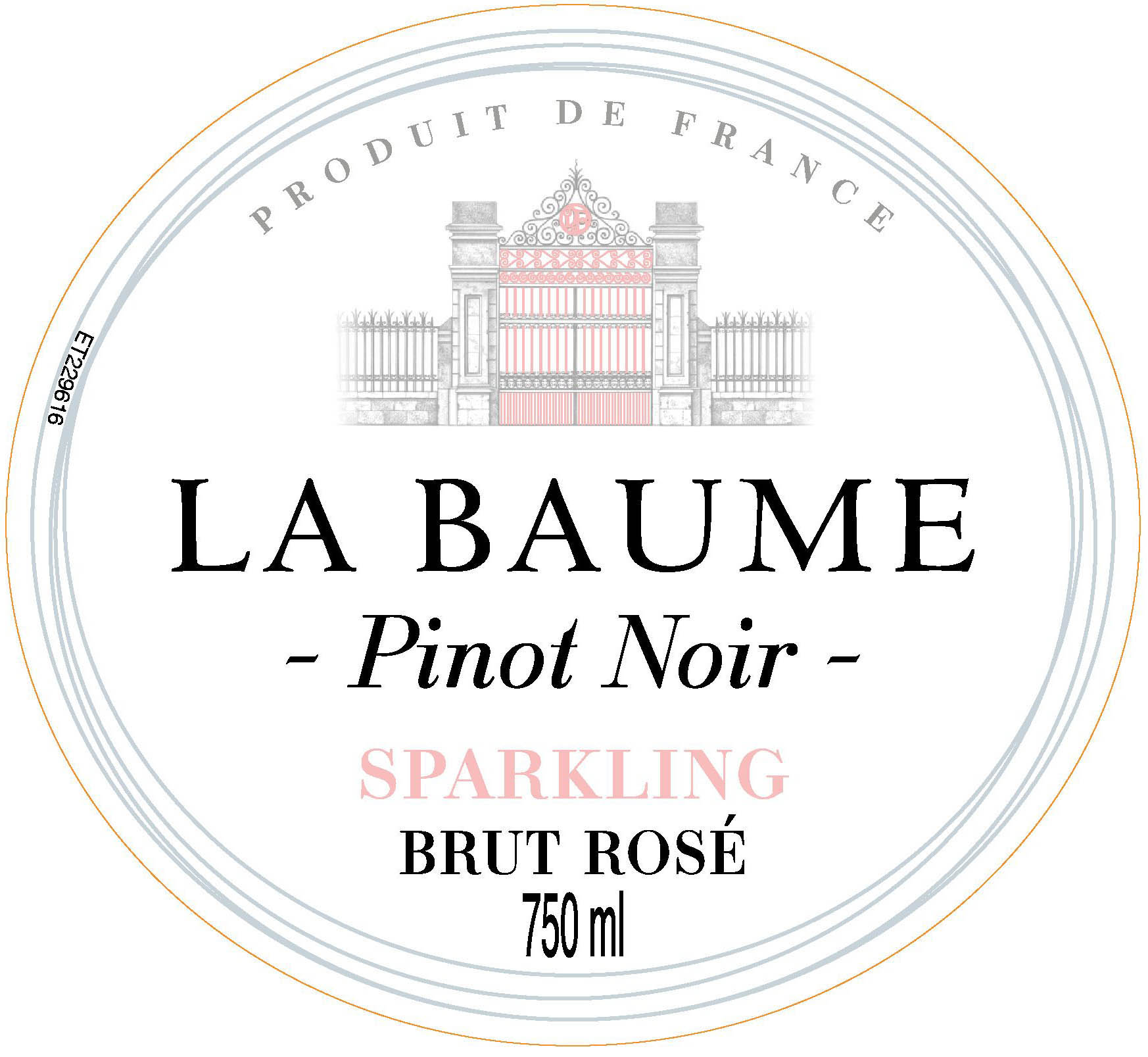 La Baume - Pinot Noir Brut Rose label