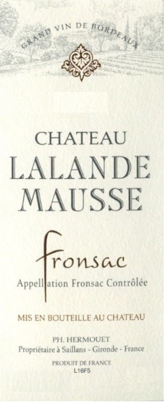 Chateau Lalande Mausse label