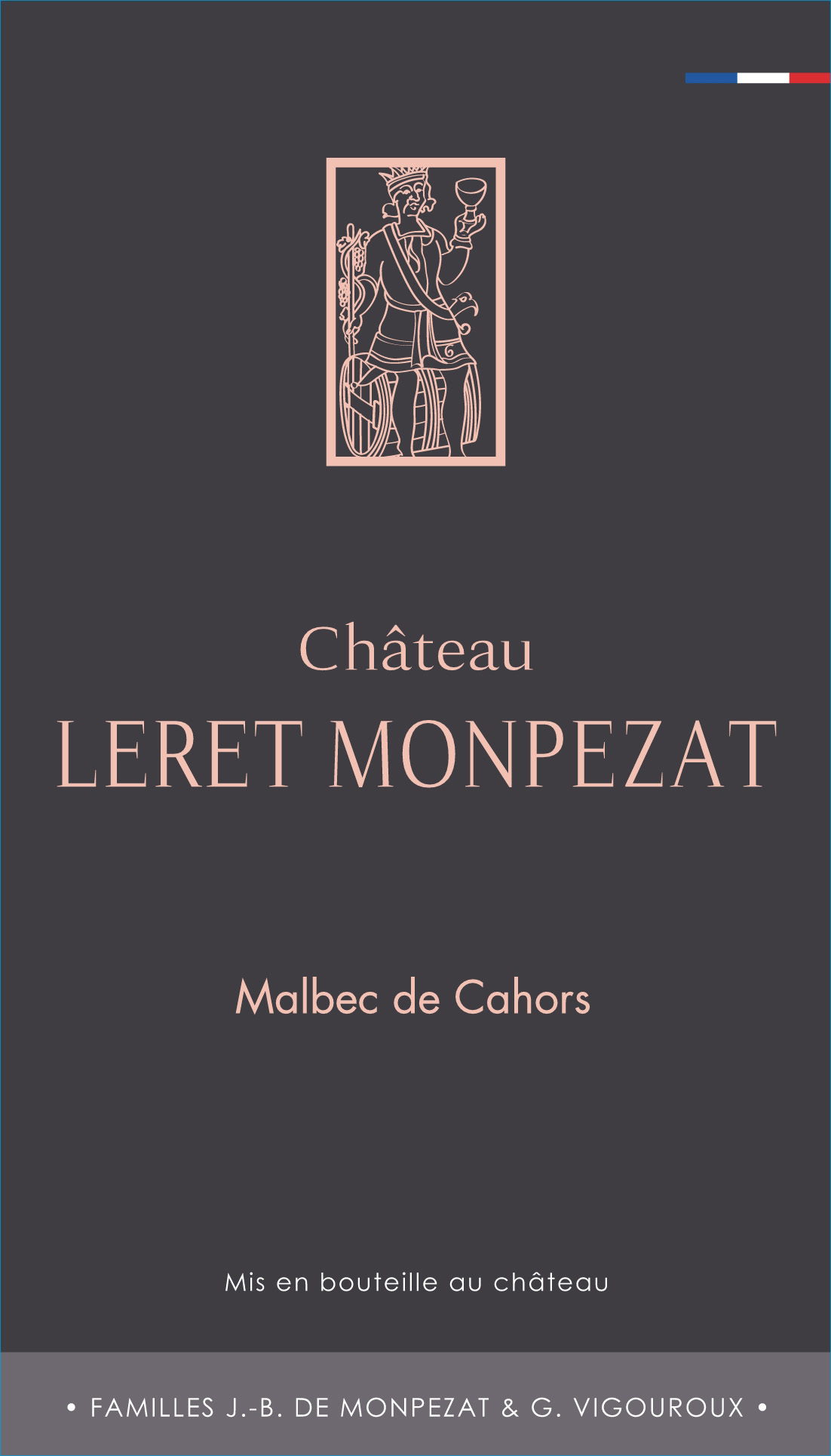 Chateau Leret Monpezat - Malbec de Cahors label