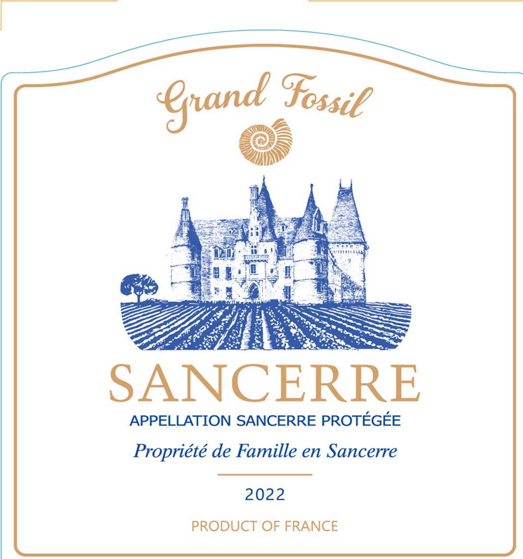 Grand Fossil - Sancerre label