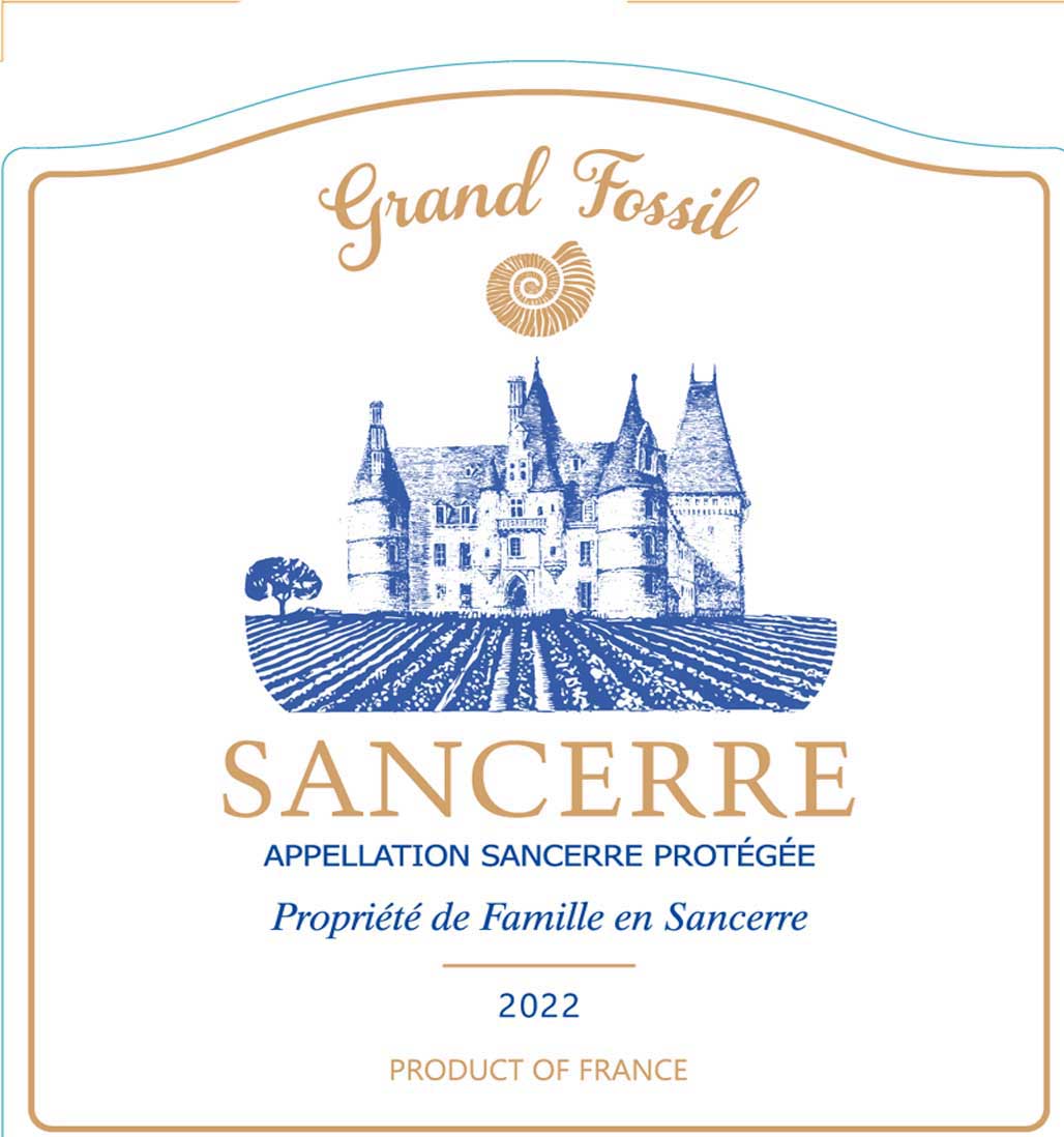 Grand Fossil - Sancerre label