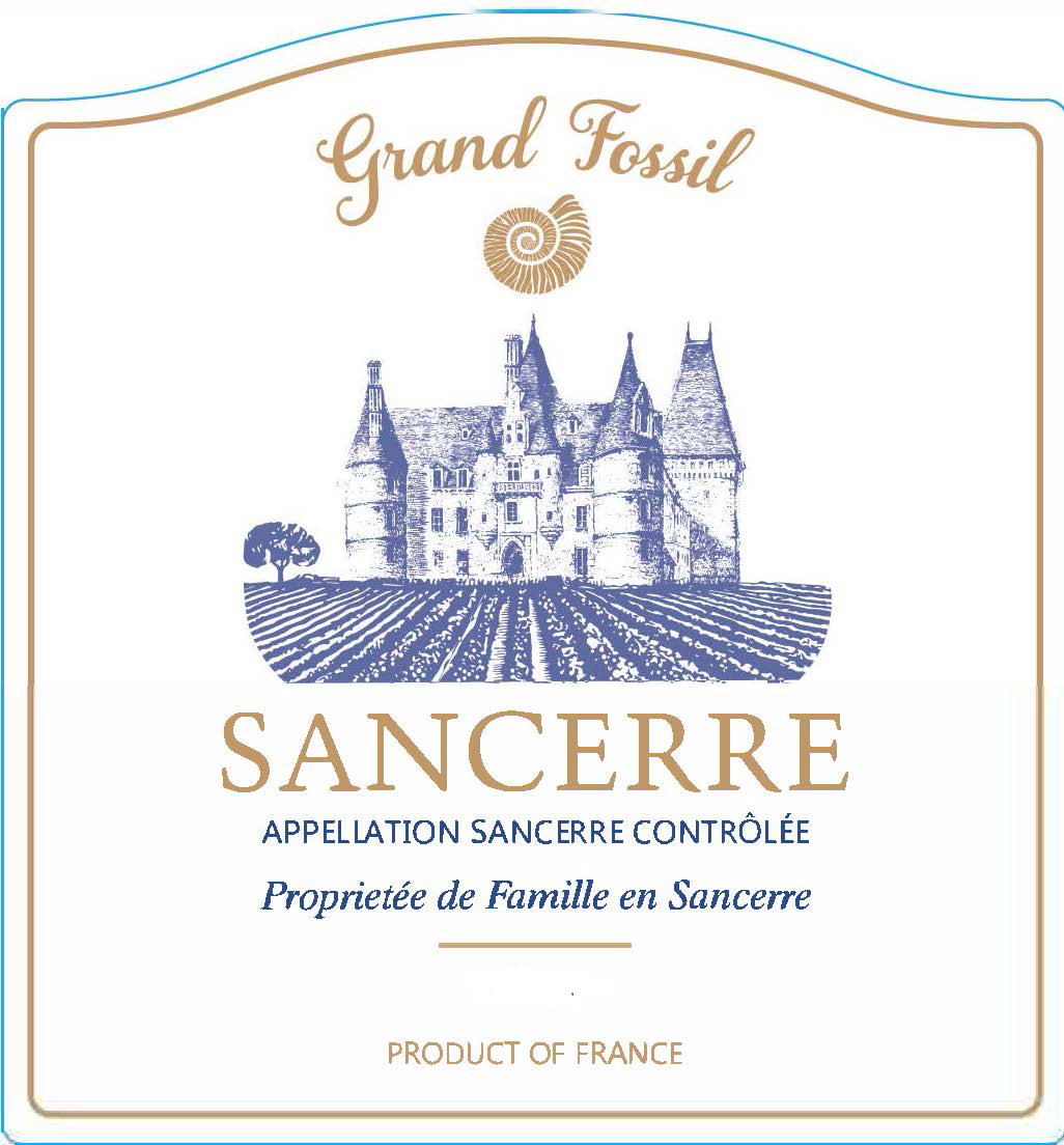 Grand Fossil - Sancerre label