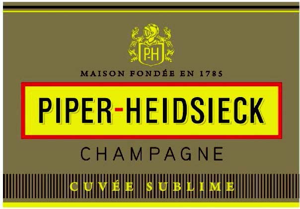 Piper-Heidsieck - Cuvee Sublime label