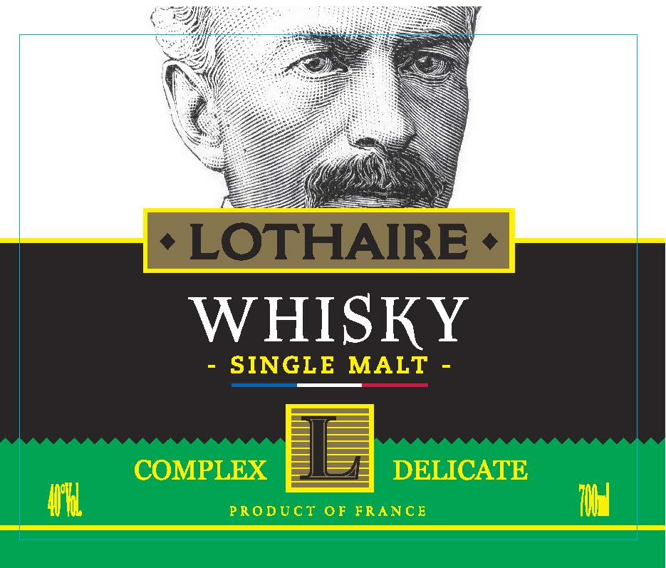Lothaire - French Whisky - Single Malt - Fruitte' label
