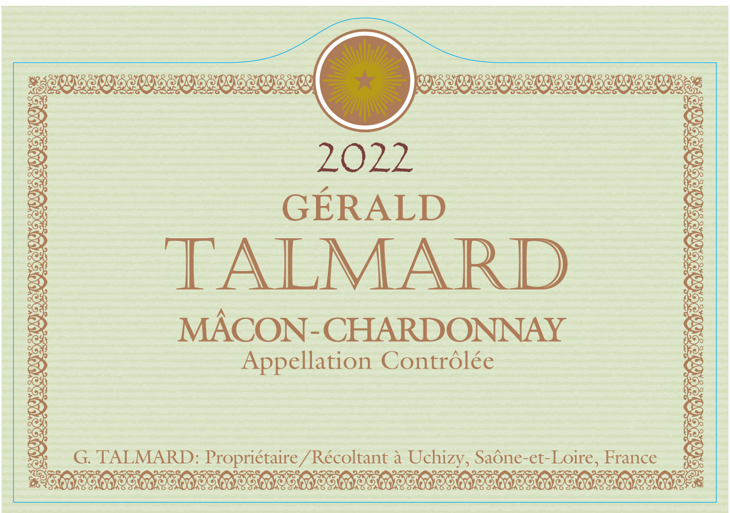 Gerald Talmard - Macon-Chardonnay label