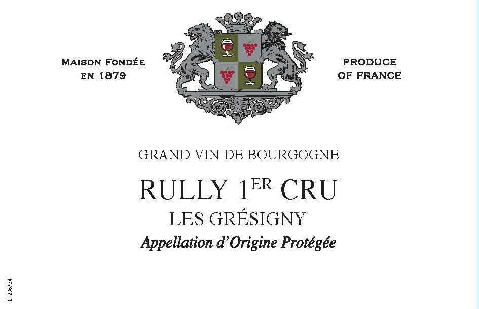 Colin Barollet - Rully 1er Cru Les Gresigny label
