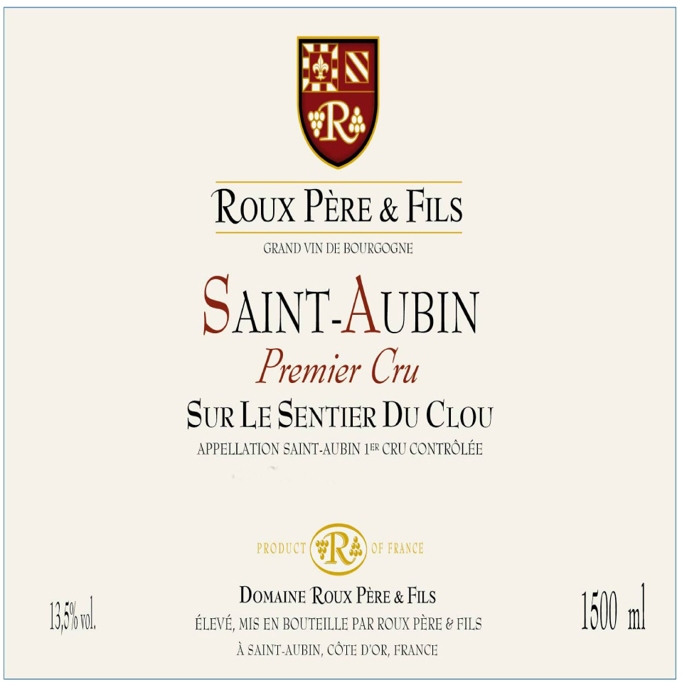 Famille Roux - Saint-Aubin 1er Cru - Sentier Du Clou label