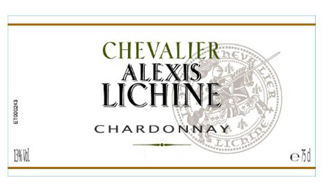 Chevalier Alexis Lichine - Chardonnay label