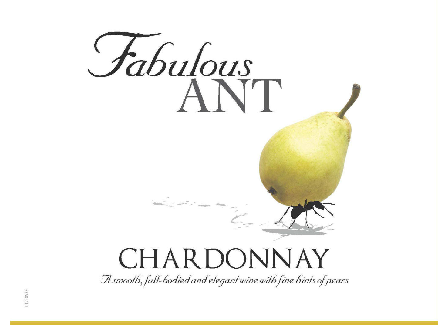 Fabulous Ant - Chardonnay label