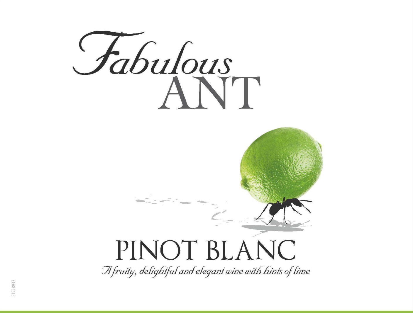 Fabulous Ant - Pinot Blanc label