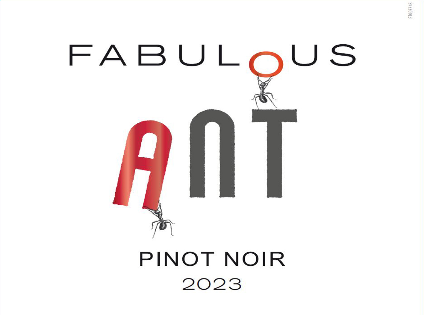 Fabulous Ant - Pinot Noir label