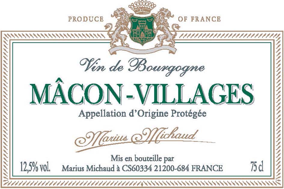 Marius Michaud - Macon-Villages label