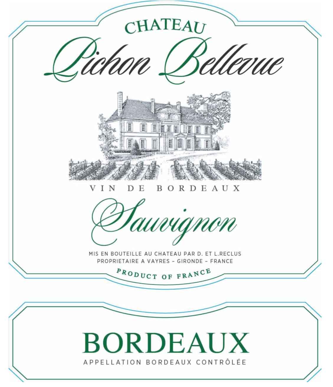 Chateau Pichon Bellevue label