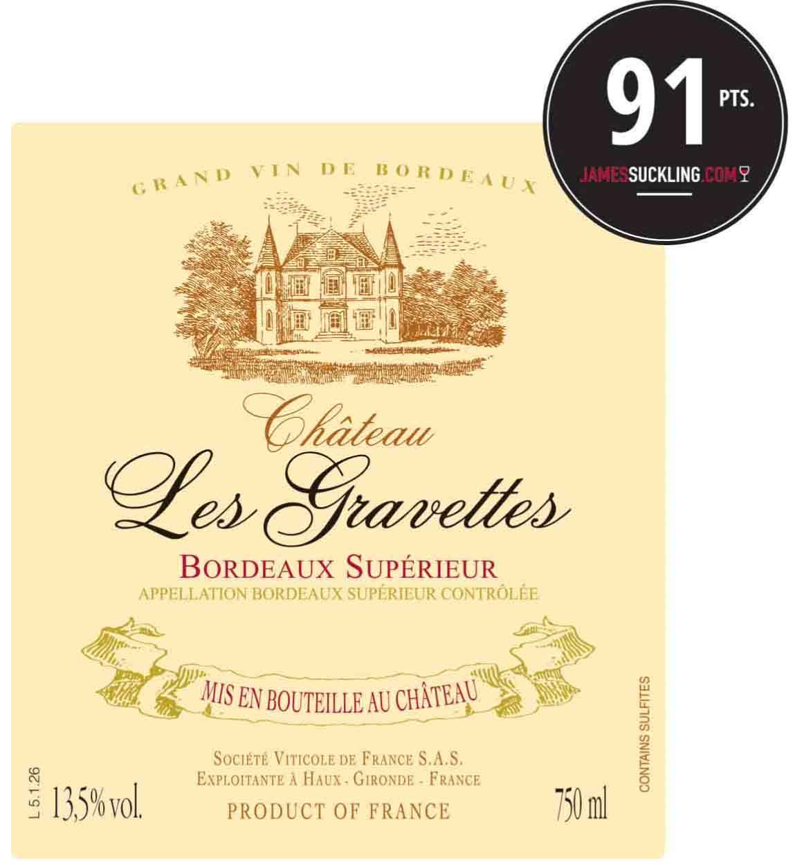 Chateau Les Gravettes - Bordeaux Superieur label