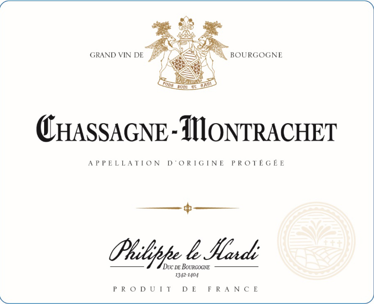 Philippe le Hardi - Chassagne-Montrachet Blanc label
