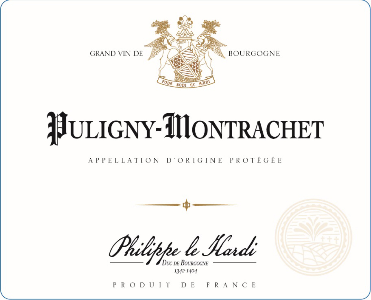 Philippe le Hardi - Puligny Montrachet label