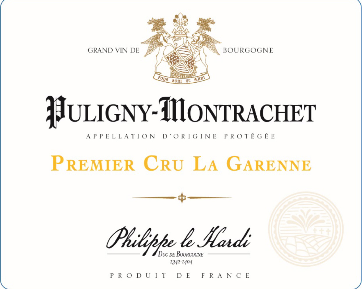 Philippe le Hardi - Puligny-Montrachet 1er Cru La Garenne label