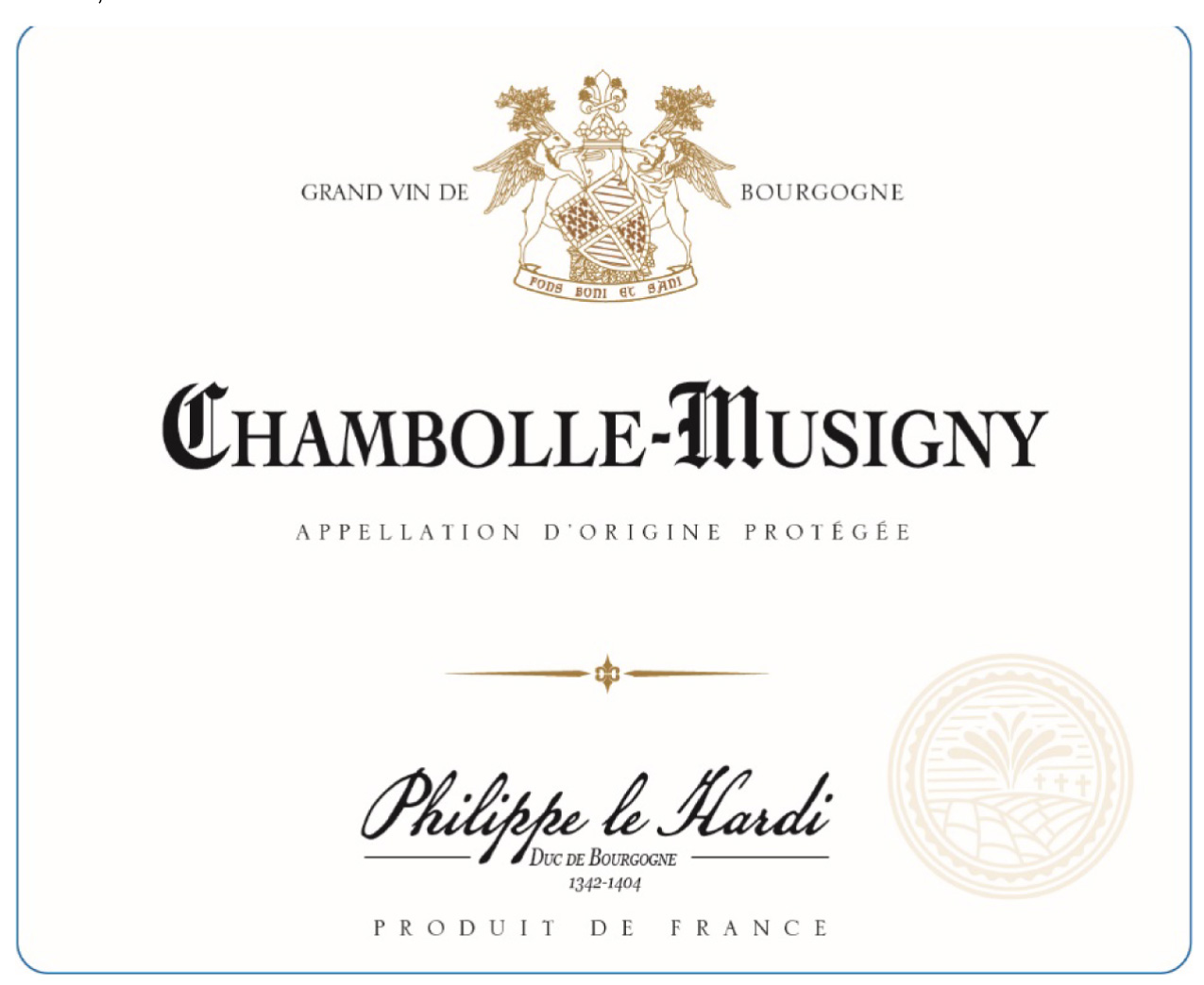 Domaine Philippe le Hardi - Chambolle-Musigny label