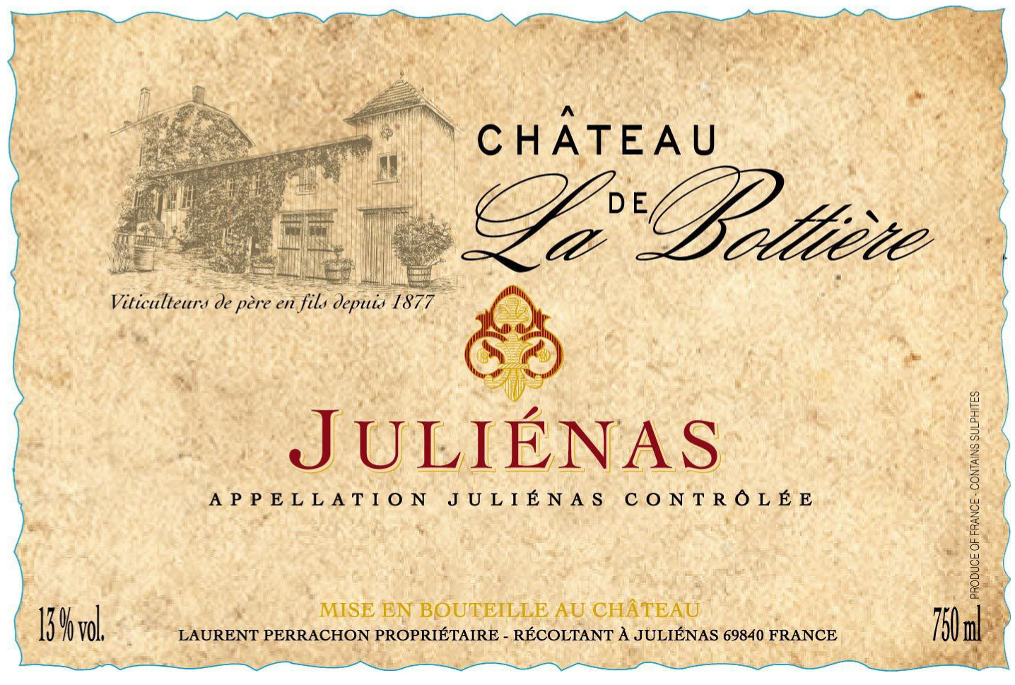 Chateau de la Bottiere - Julienas label