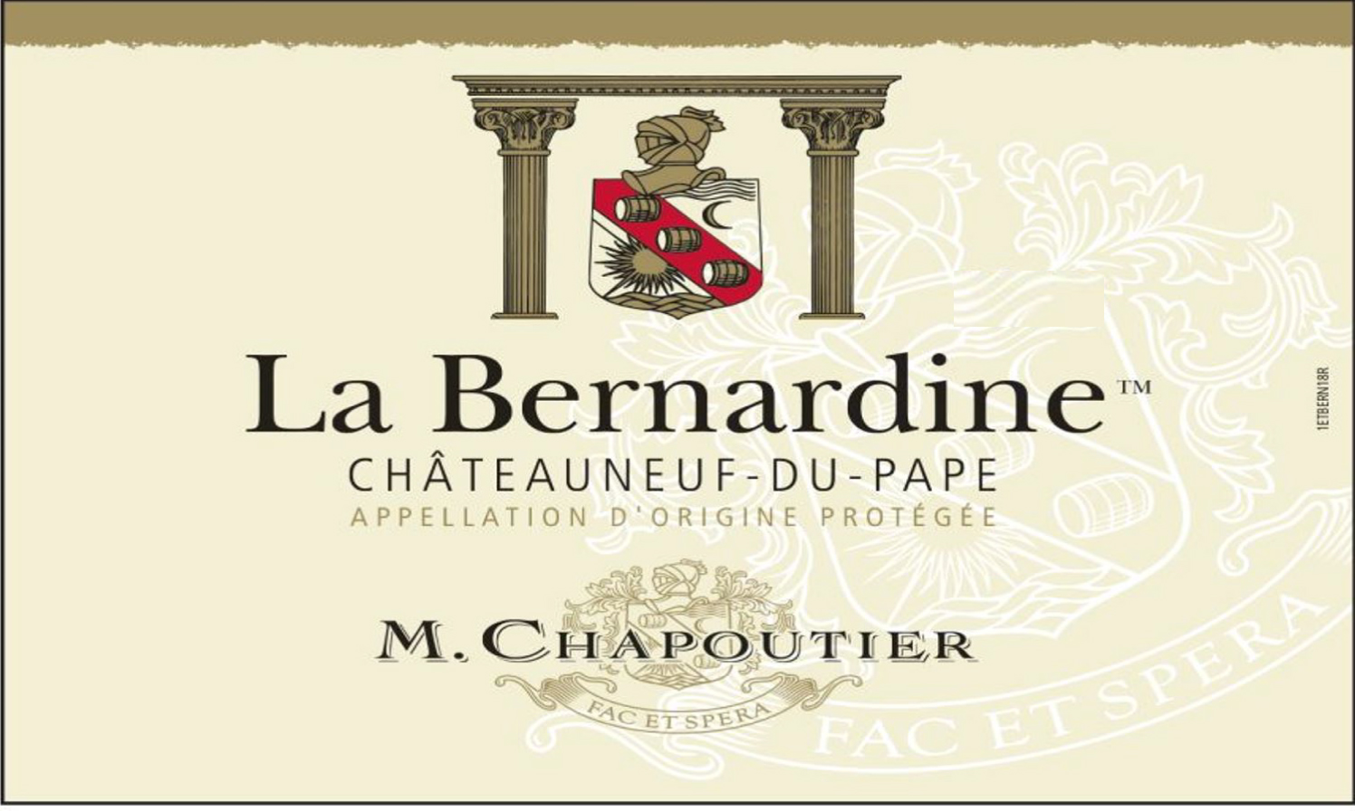 M. Chapoutier - Chateauneuf-du-Pape La Bernardine Rouge label