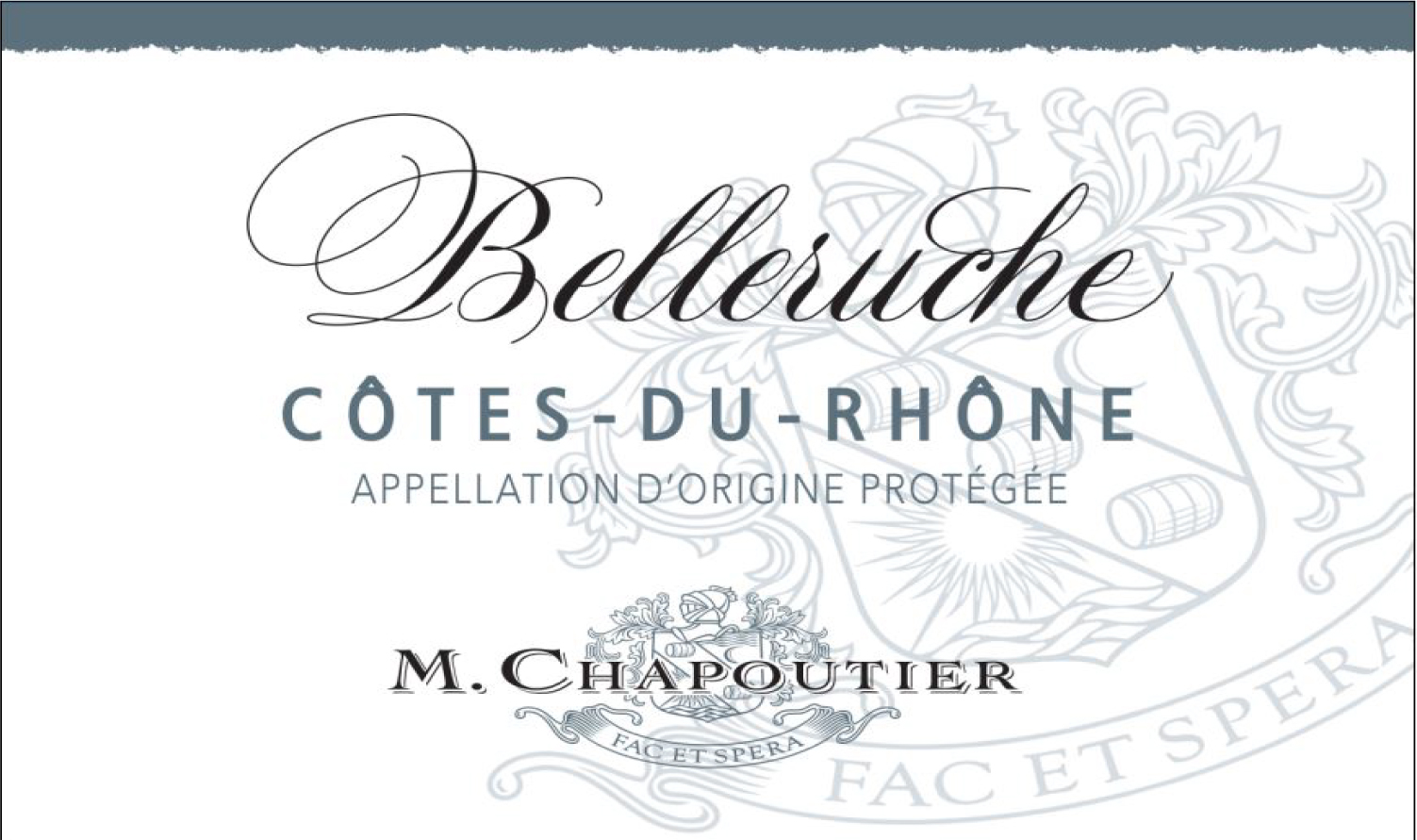 M. Chapoutier - Cotes-du-Rhone Belleruche Blanc label