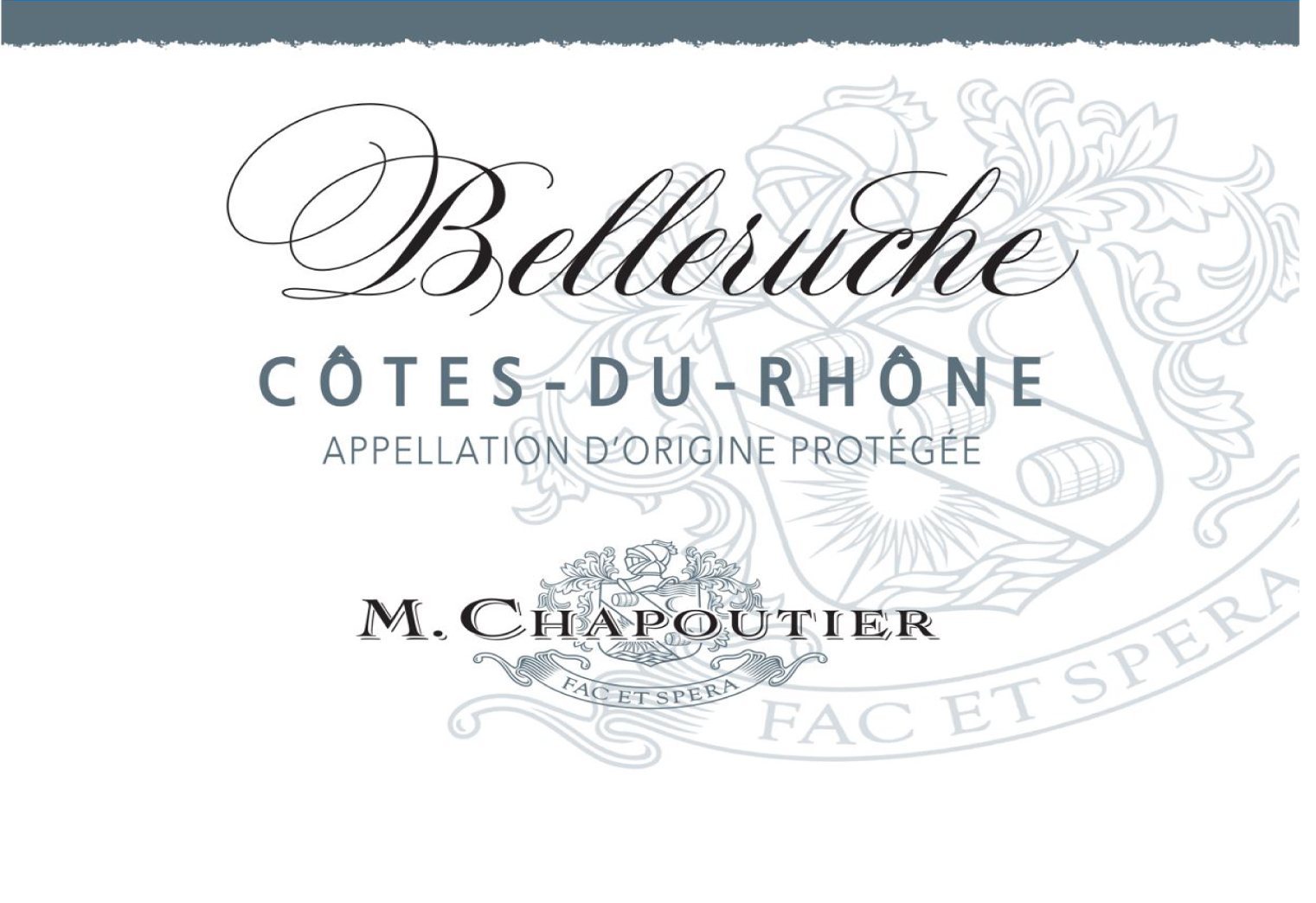 M. Chapoutier - Cotes-du-Rhone Belleruche Rouge label