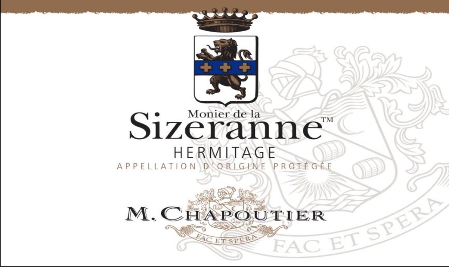 M. Chapoutier - Monier de la Sizeranne label