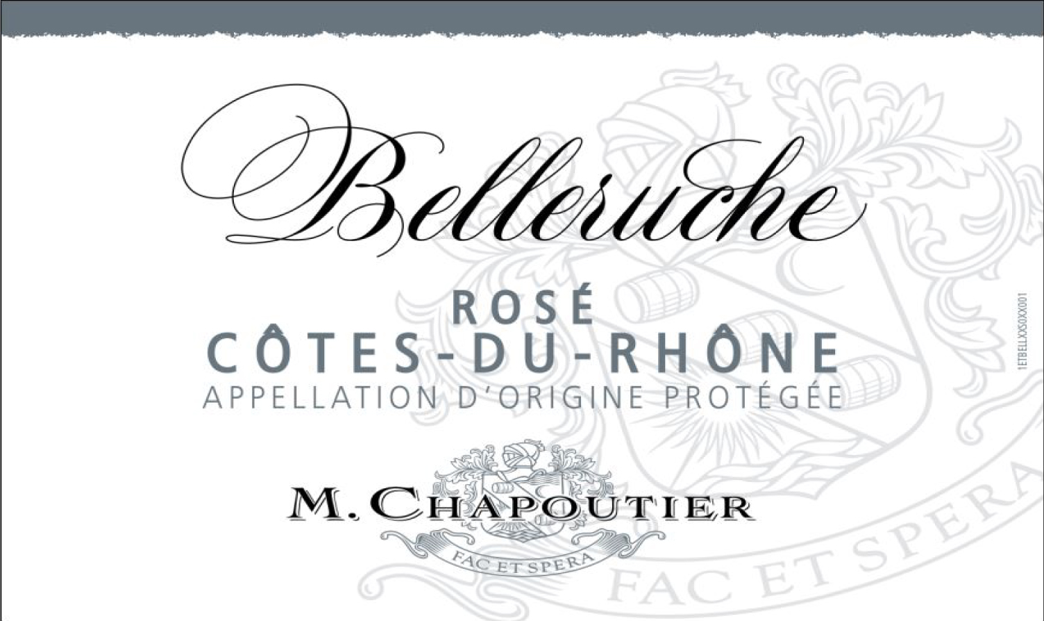 M. Chapoutier - Cotes-du-Rhone Belleruche Rose label