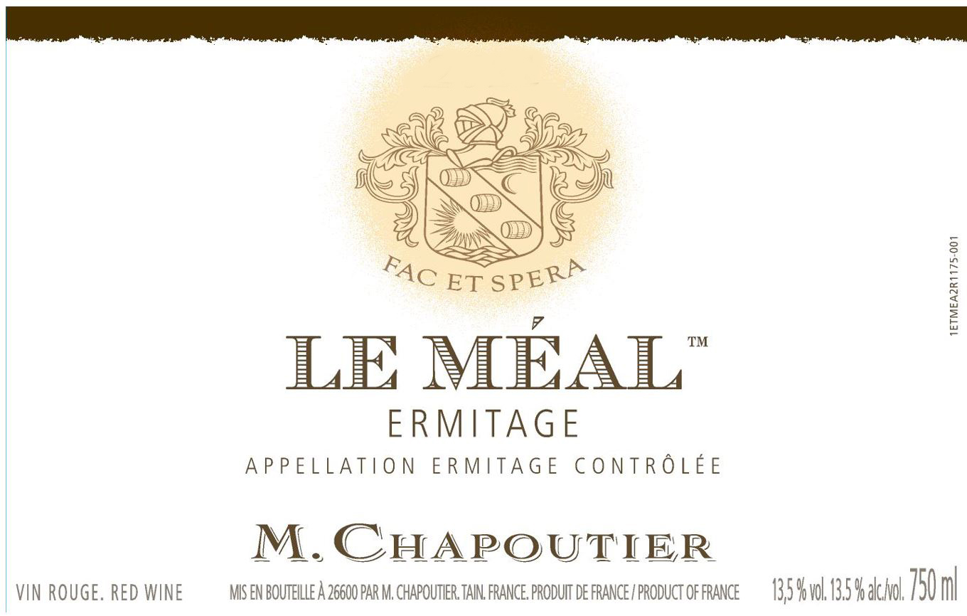 Chapoutier - Ermitage Le Meal Rouge label