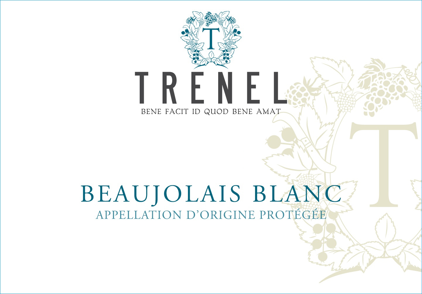 Trenel - Beaujolais Blanc label
