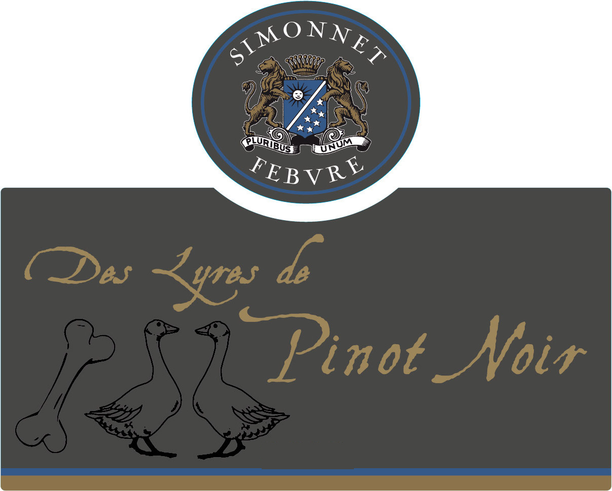 Simonnet Febvre - Des Lyres de Pinot Noir label