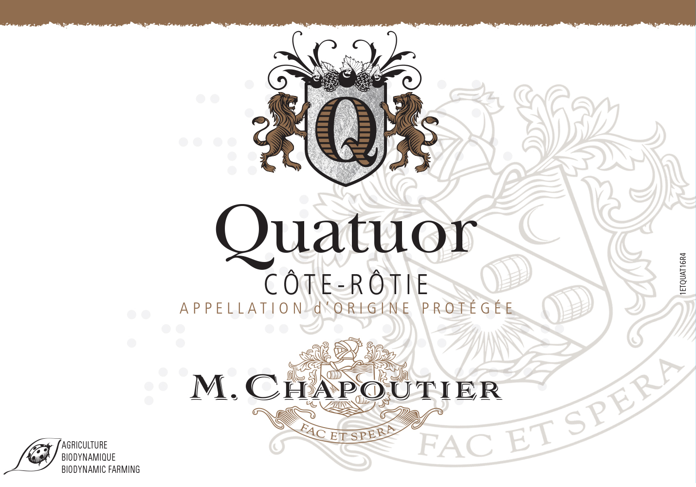 Chapoutier - Cote-Rotie Quatuor label