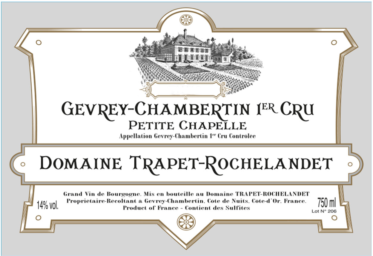 Domaine Trapet Rochelandet - Gevrey Chambertin 1er Cru Petite Chapelle label