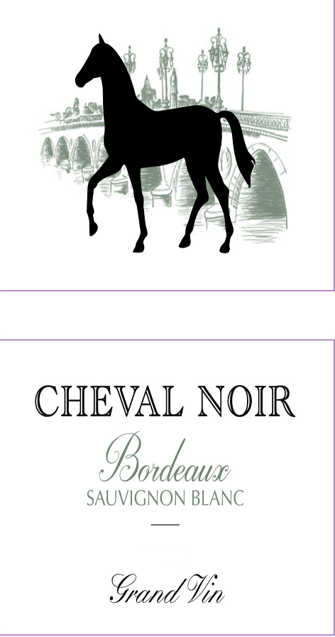 Cheval Noir - White Bordeaux label