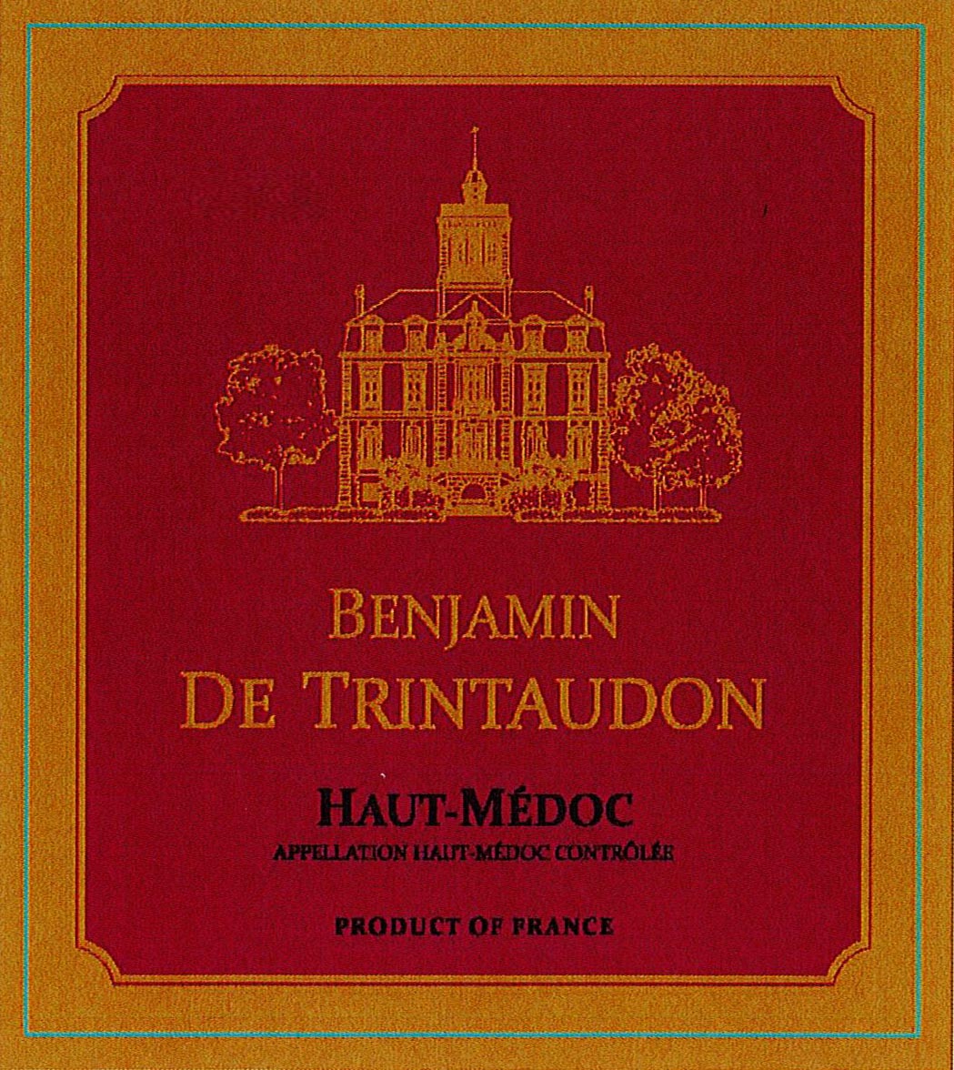Benjamin de Trintaudon - Haut Medoc label