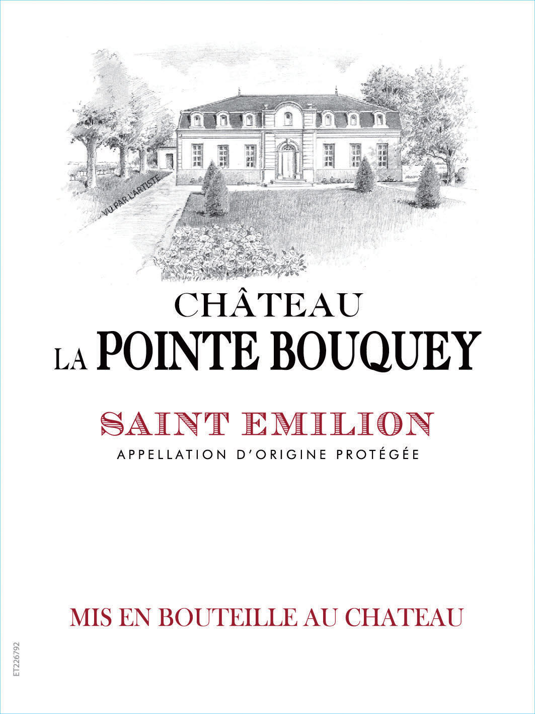 Chateau La Pointe Bouquey label