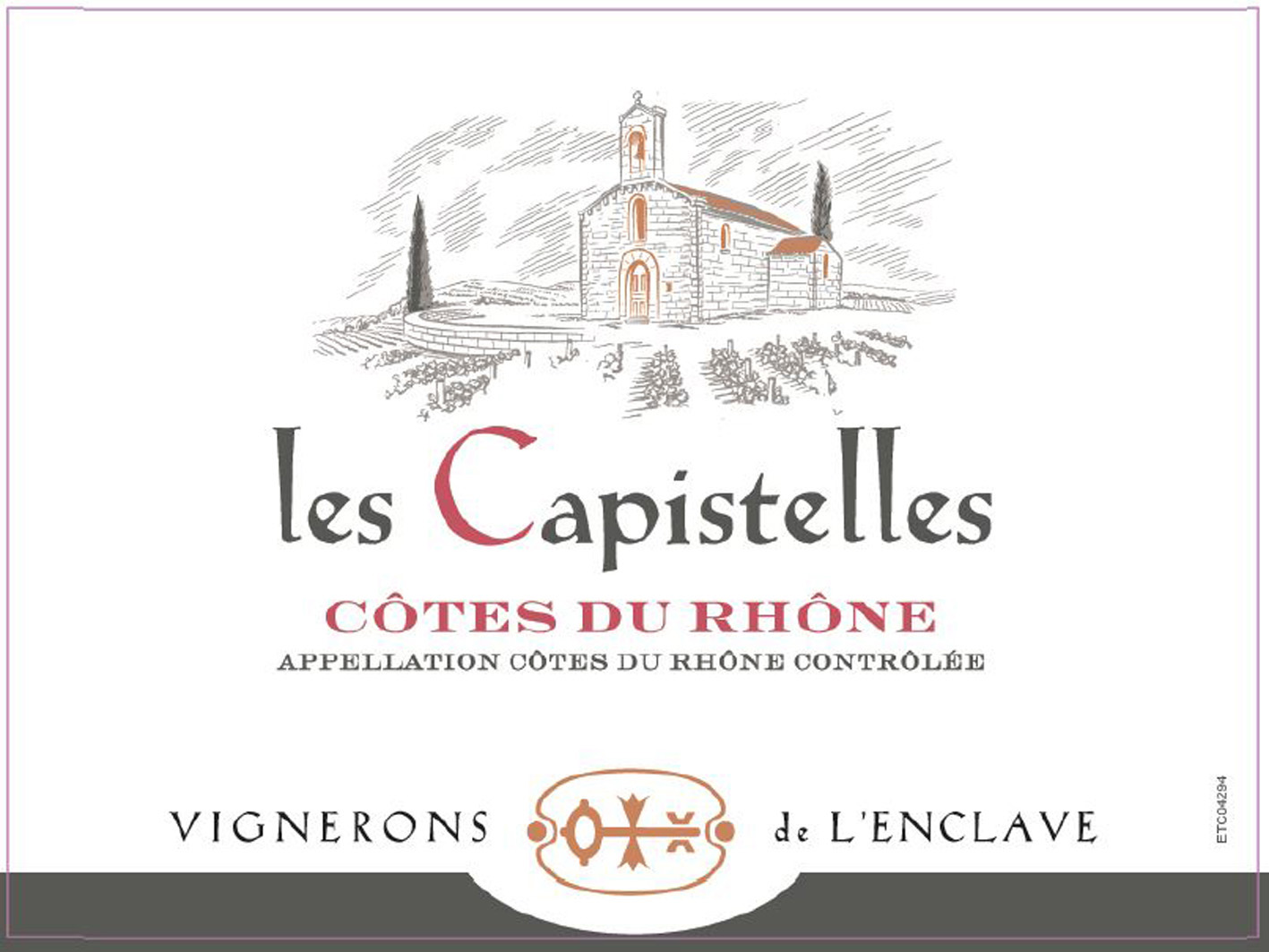 Les Capistelles - Cotes du Rhone label