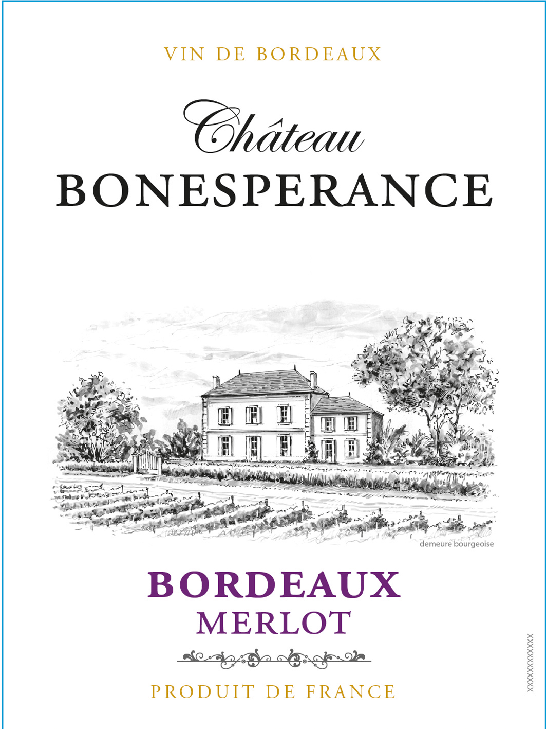 Chateau Bonesperance label