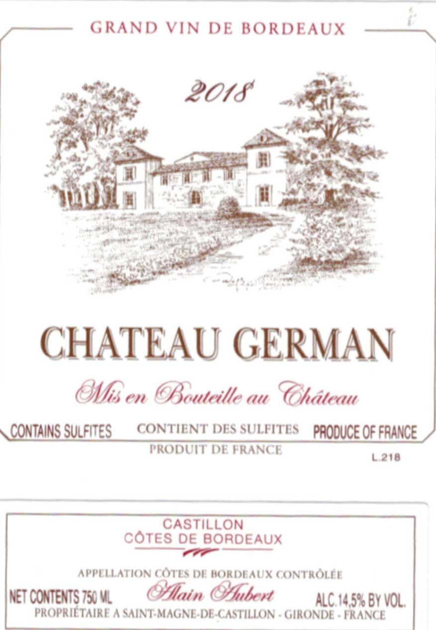 Chateau German label