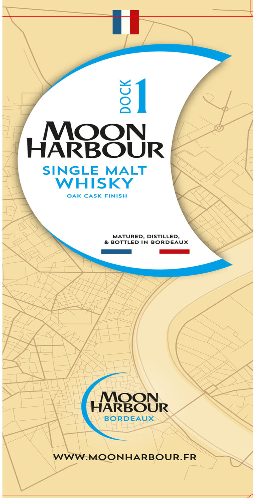 Moon Harbour - Dock 1 - Single Malt Whisky label