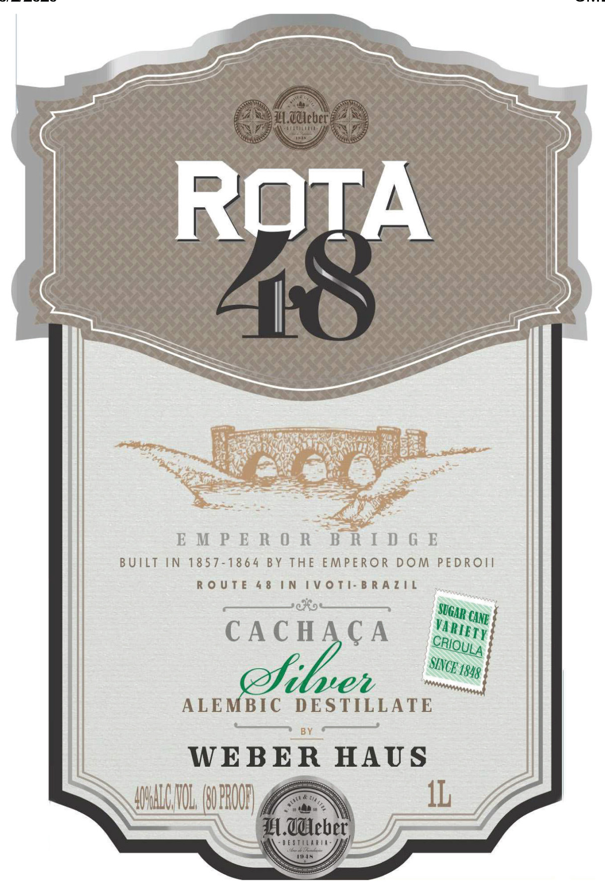 Rota 48 Cachaca Silver label