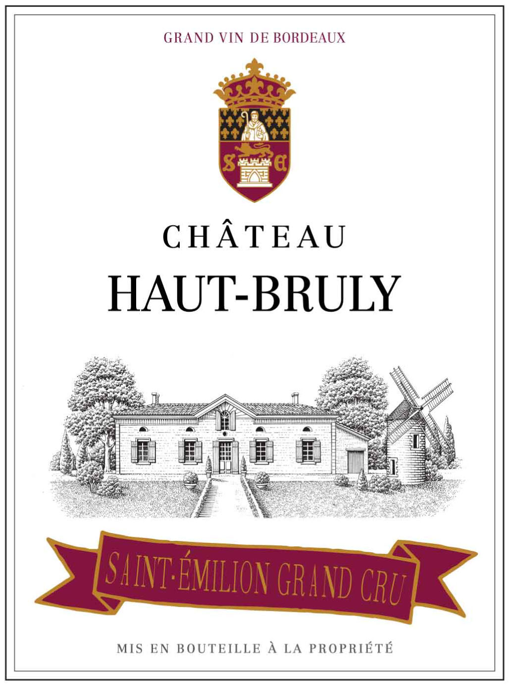 Chateau Haut-Bruly - Saint-Emilion Grand Cru label