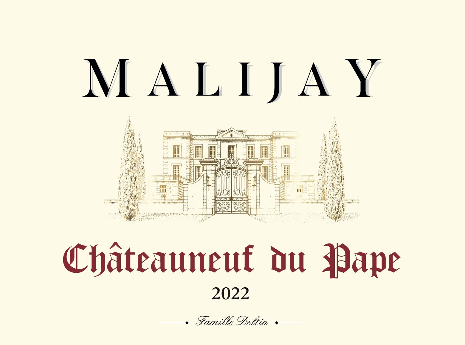 Malijay - Chateauneuf du Pape label