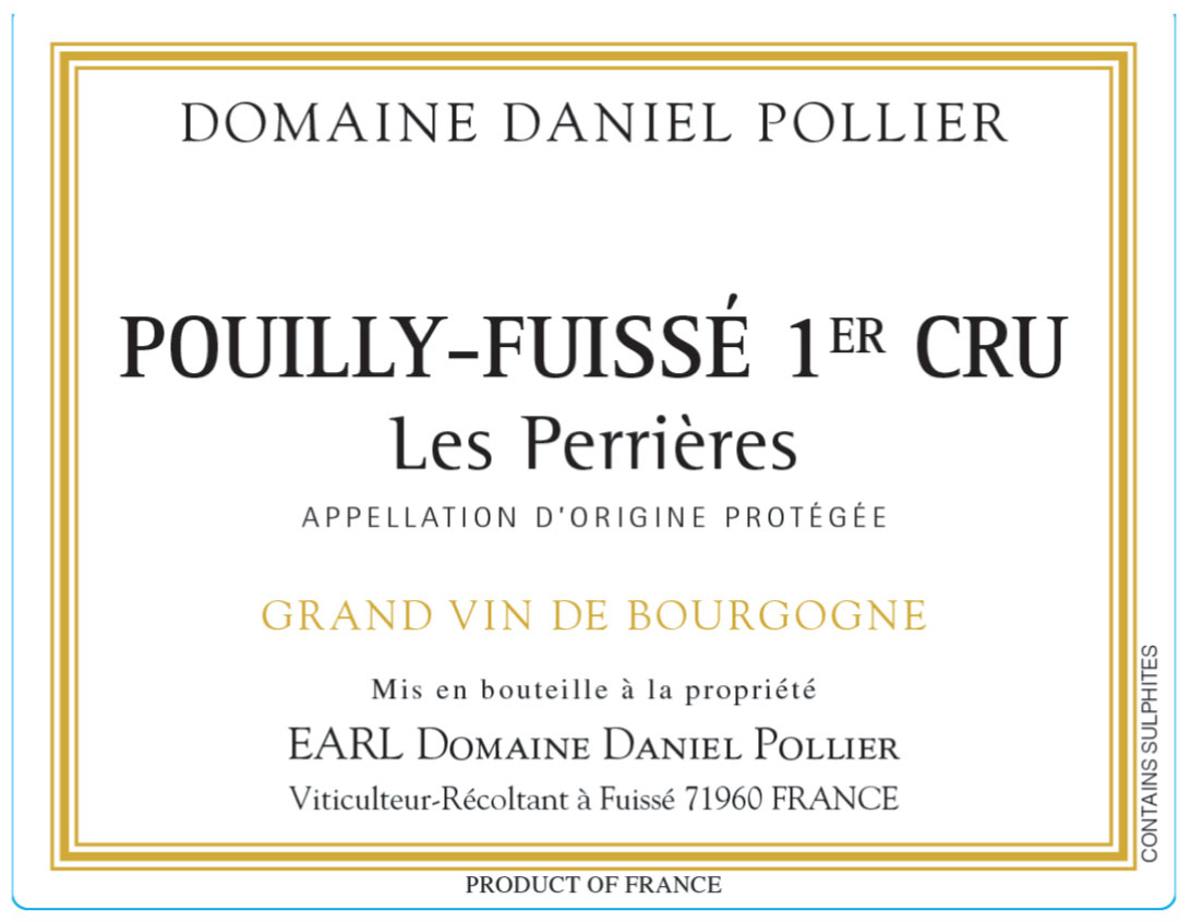 Domaine Daniel Pollier - Les Perrieres 1er Cru label