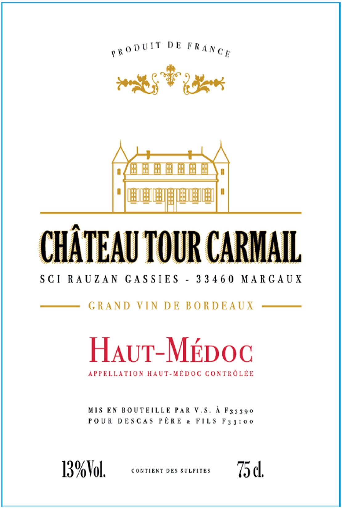 Chateau Tour Carmail label