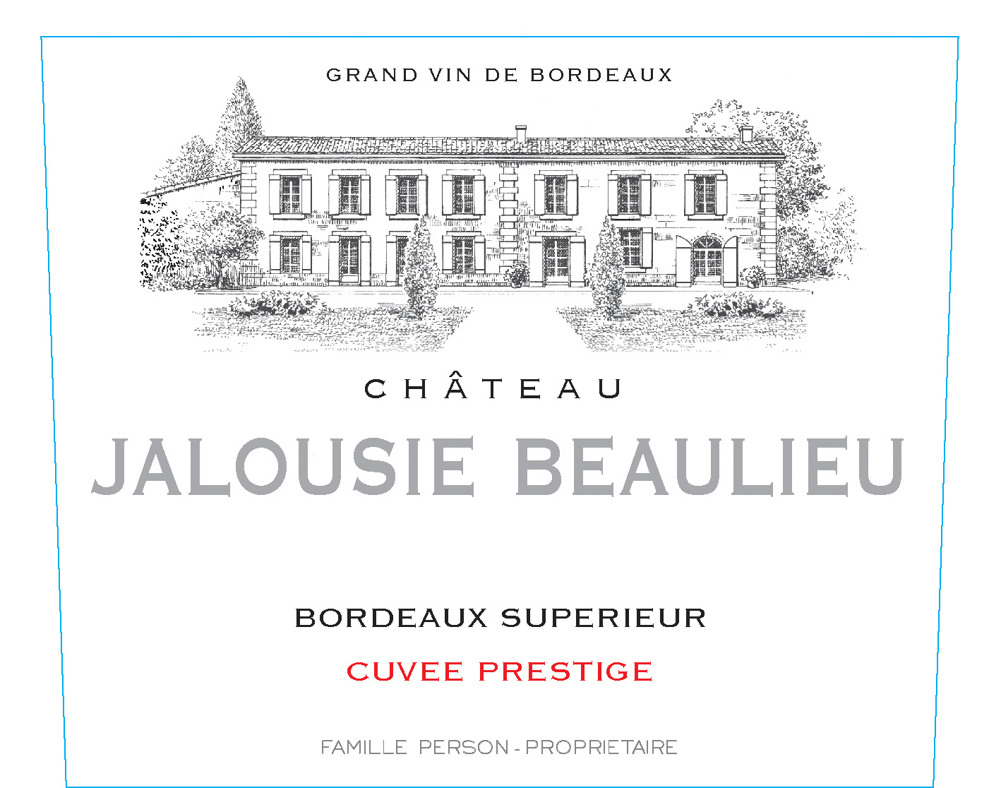 Chateau Jalousie Beaulieu - Cuvee Prestige label