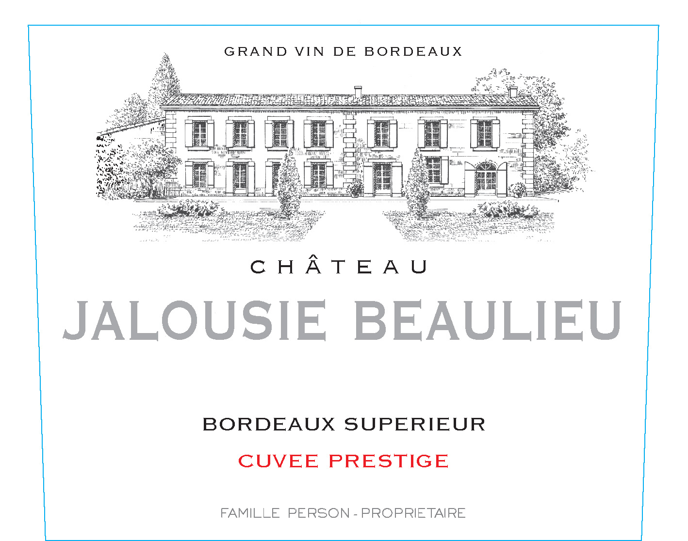 Chateau Jalousie Beaulieu - Cuvee Prestige label