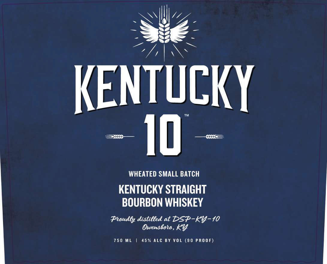 Kentucky 10 - Wheated Bourbon label